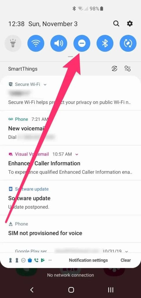 Mematikan mode senyap dan Do Not Disturb Android