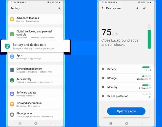 Menghapus cache aplikasi di HP Samsung