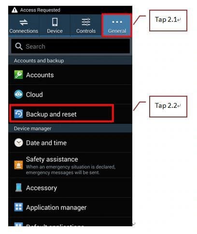 tampilan tombol restart dan power off android