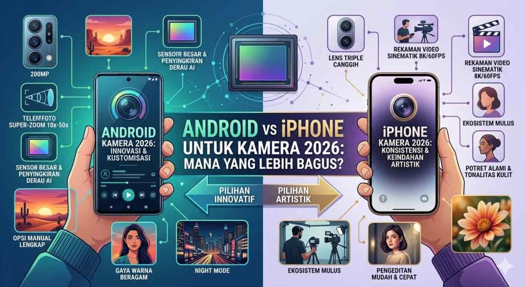 perbedaan android vs iphone camera
