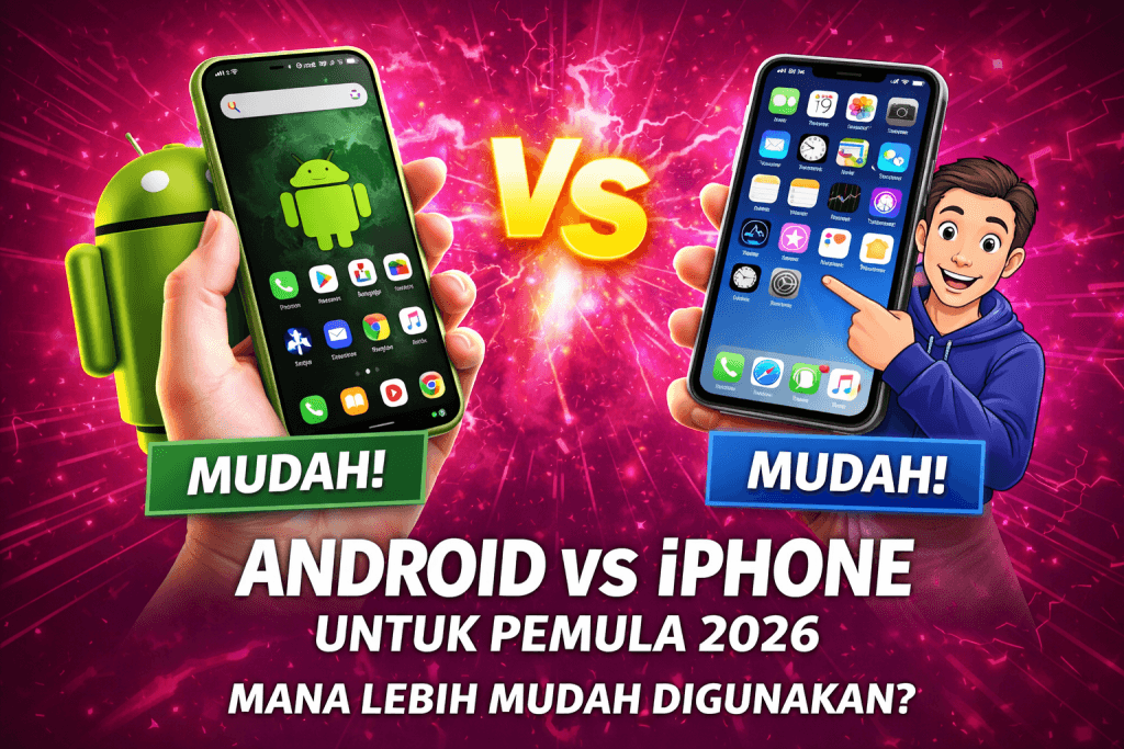 Android vs iPhone untuk Pemula 2026 Mana Lebih Mudah Digunakan