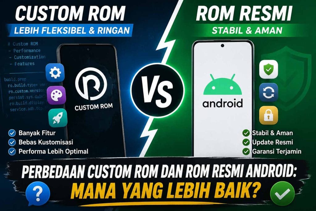 Perbedaan Custom ROM dan ROM Resmi Android: Mana yang Lebih Baik