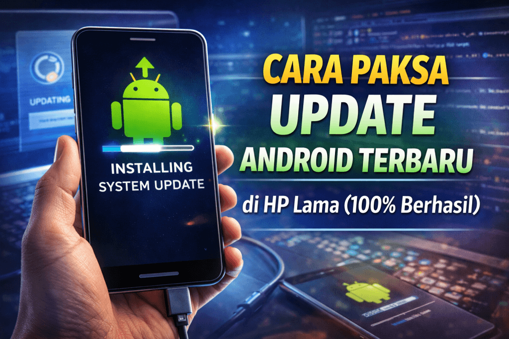cara paksa update Android terbaru di HP lama