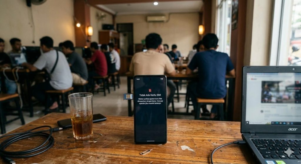 hp android tidak bisa membaca kartu sim muncul pesan no sim card