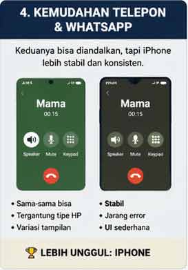 Kemudahan penggunaan smartphone untuk lansia