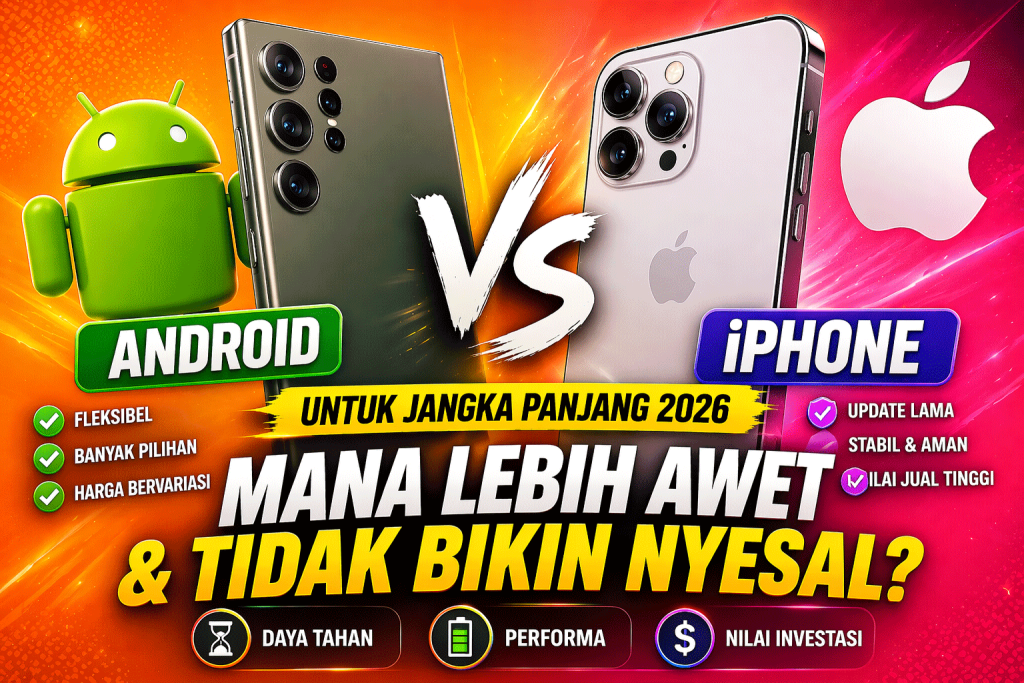 Perbandingan Android dan iPhone untuk penggunaan jangka panjang dan daya tahan 2026
