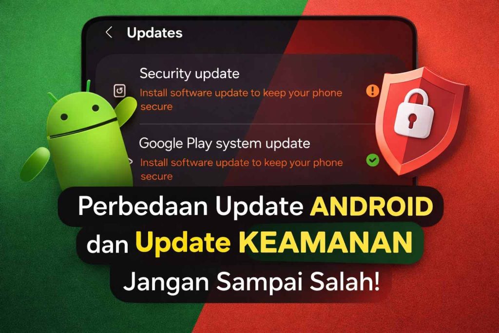 Perbandingan update Android dan update keamanan