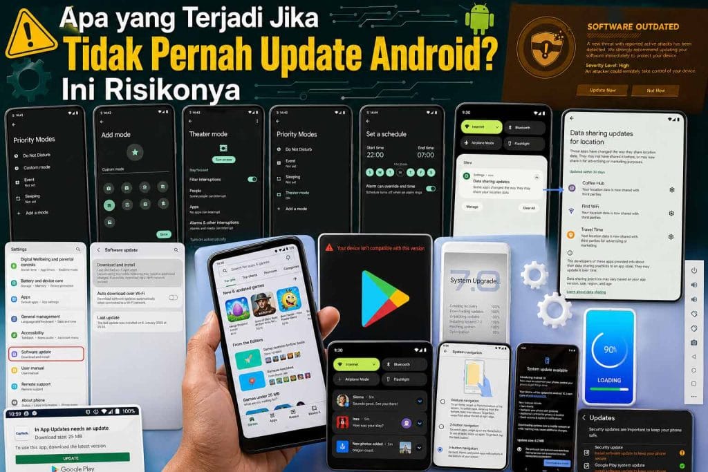 tidak pernah update android