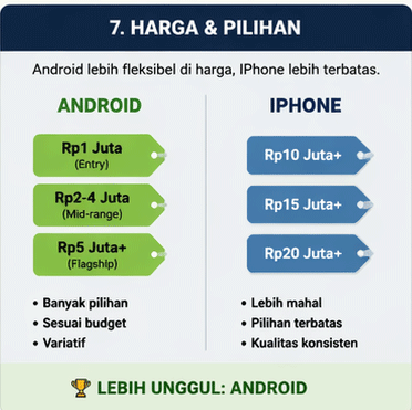 harga & pilihan