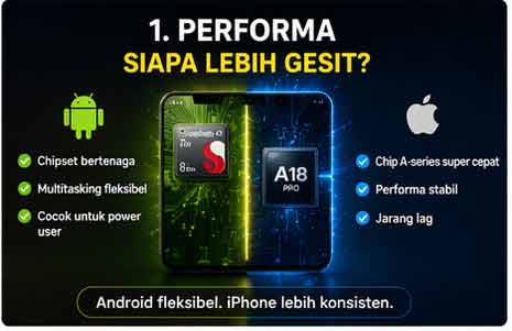 Performa Android vs iPhone untuk multitasking