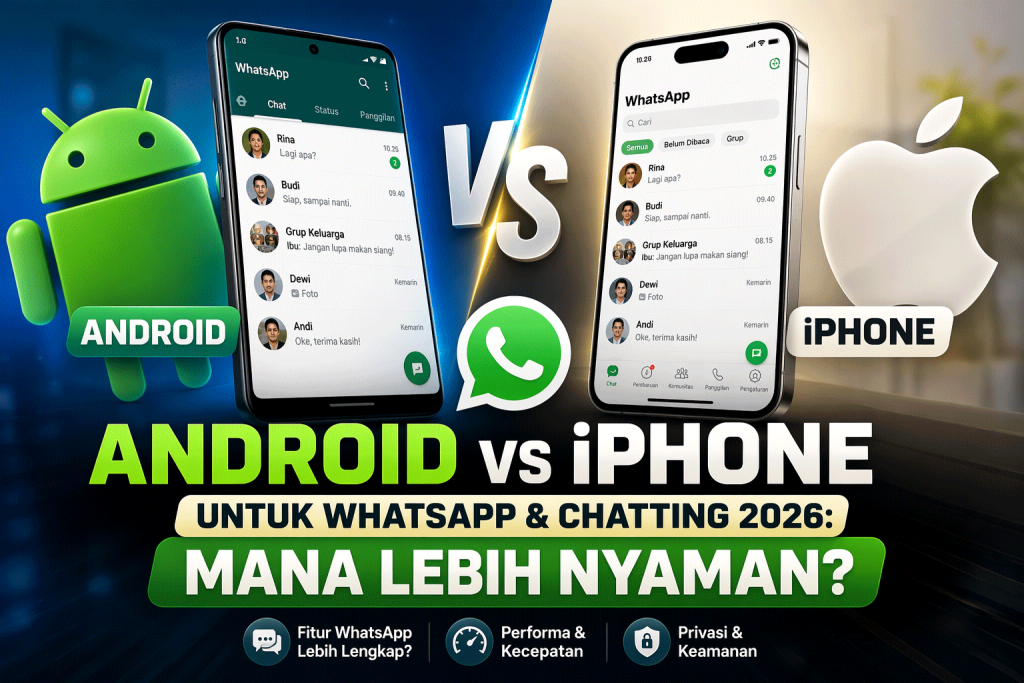 iPhone vs Android untuk WhatsApp & Chatting 2026