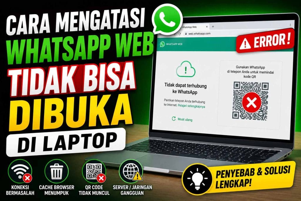 Cara Mengatasi WhatsApp Web Tidak Bisa Dibuka di Laptop