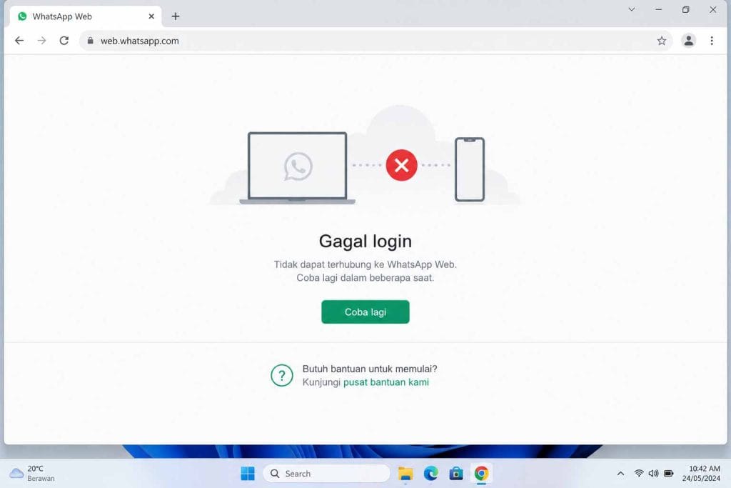 Cara Mengatasi WhatsApp Web Tidak Bisa Dibuka di Laptop komputer