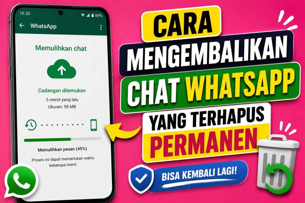 Cara Mengembalikan Chat WhatsApp yang Terhapus Permanen