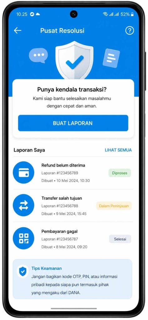 fitur dana pusat resolusi