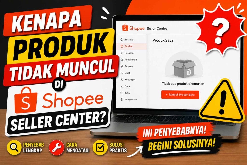 Kenapa Produk Tidak Muncul di Shopee Seller Center
