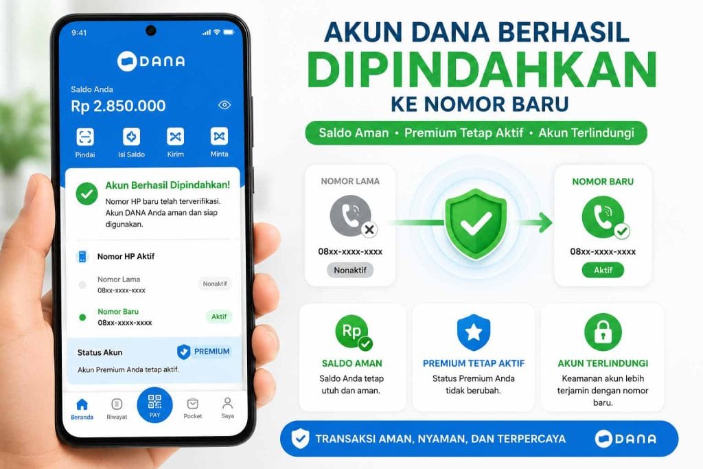 akun dana berhsasil di pindah