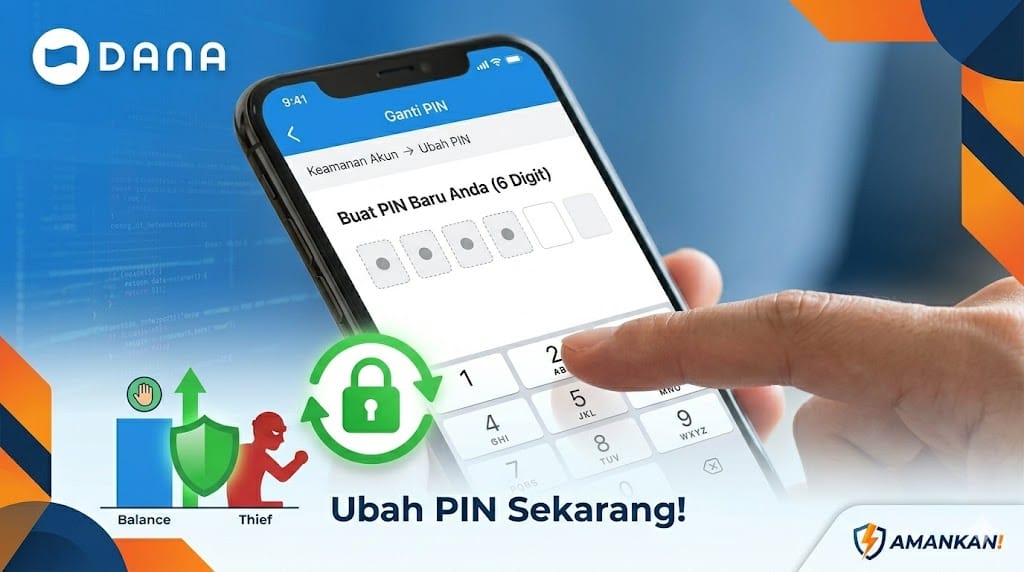 mengganti pin dana