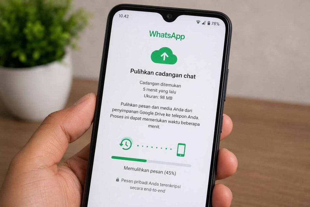 pulihkan cadangan chat