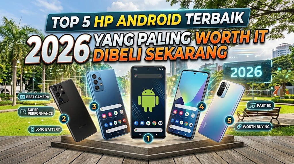 5 HP Android Terbaik 2026 yang Paling Worth It Dibeli Sekarang
