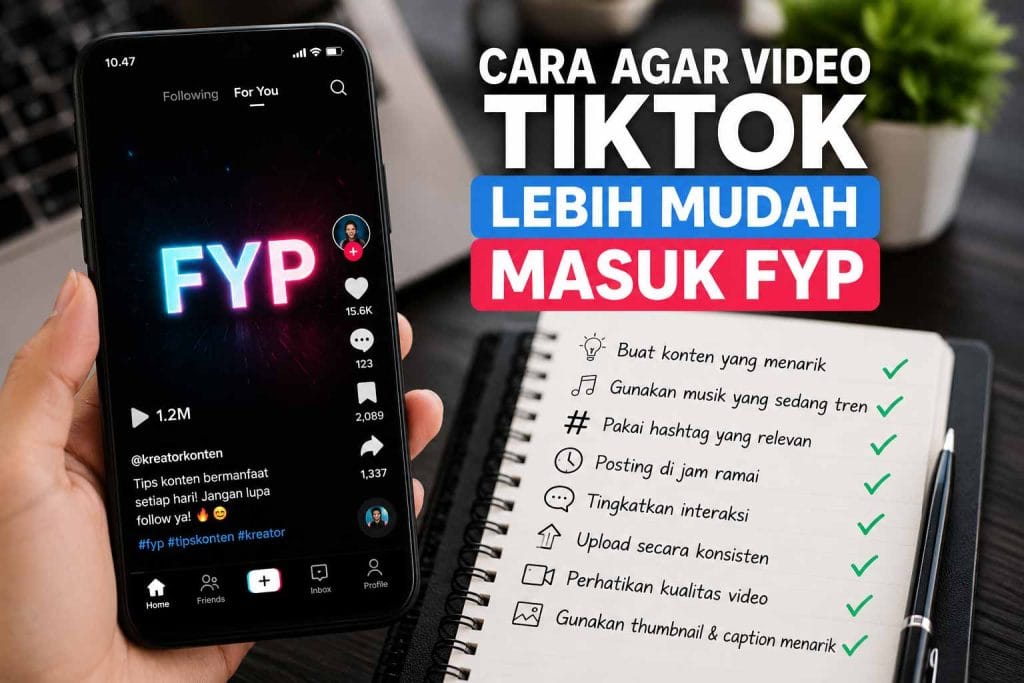 Cara Agar Video TikTok Lebih Mudah Masuk FYP