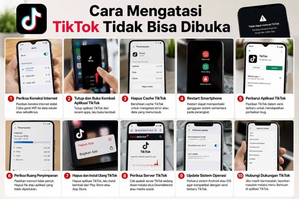 Cara Mengatasi TikTok Tidak Bisa Dibuka