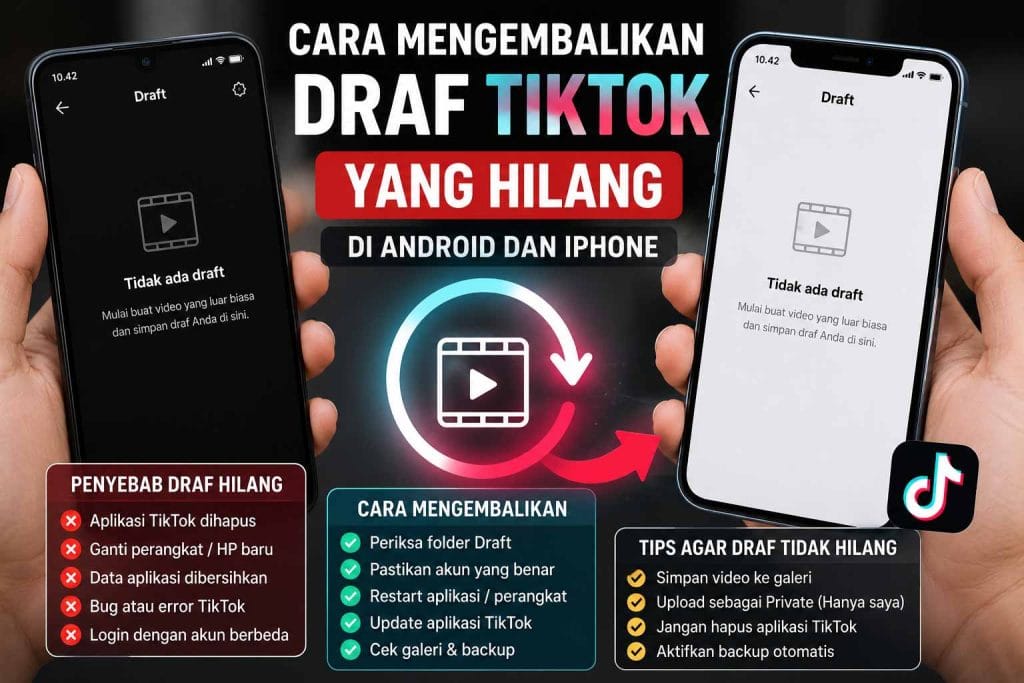 Cara Mengembalikan Draf TikTok yang Hilang di Android dan iPhone