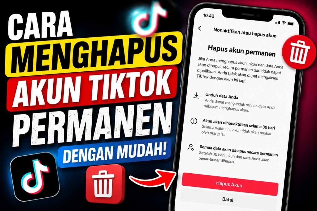Cara Menghapus Akun TikTok Permanen dengan Mudah