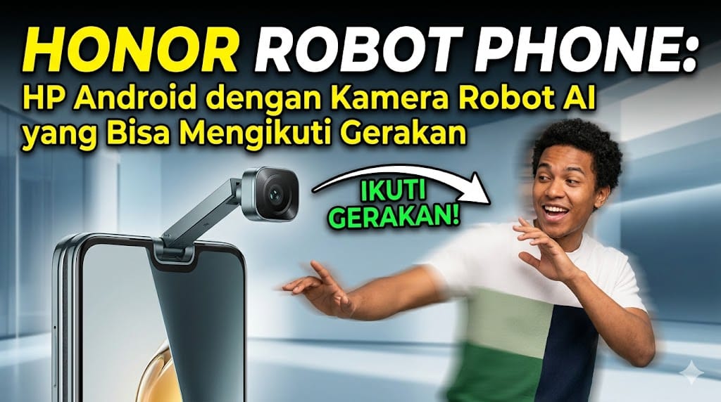 Honor Robot Phone HP Android dengan Kamera Robot AI yang Bisa Mengikuti Gerakan