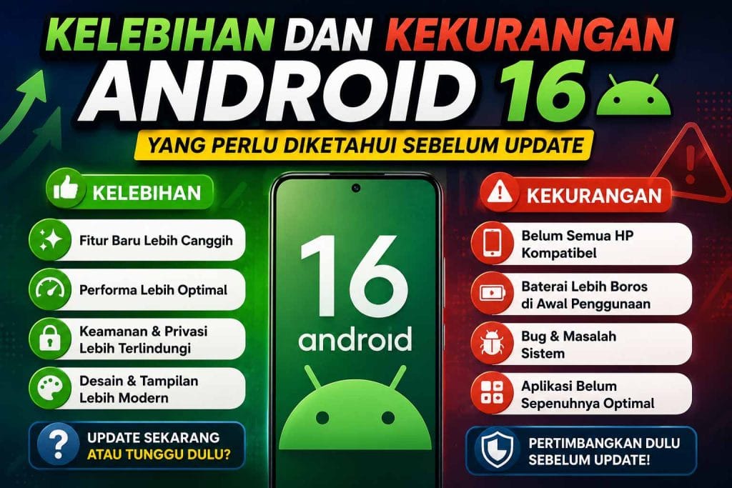 Kelebihan dan Kekurangan Android 16 yang Perlu Diketahui Sebelum Update