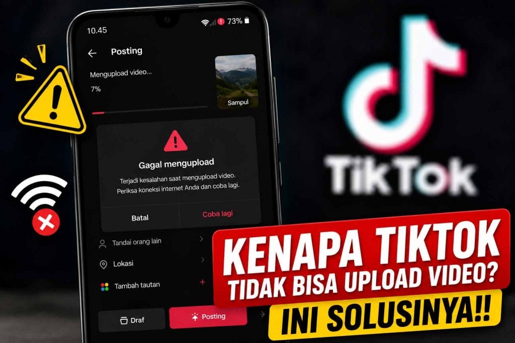 Penyebab TikTok Tidak Bisa Upload Video