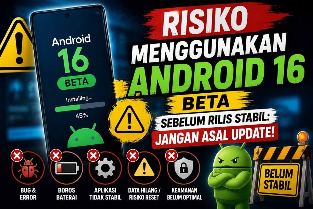 Risiko Menggunakan Android 16 Beta Sebelum Rilis Stabil