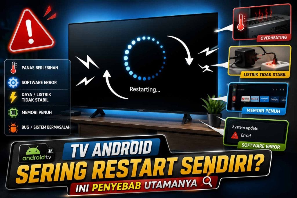 TV Android Sering Restart Sendiri Ini Penyebab Utamanya