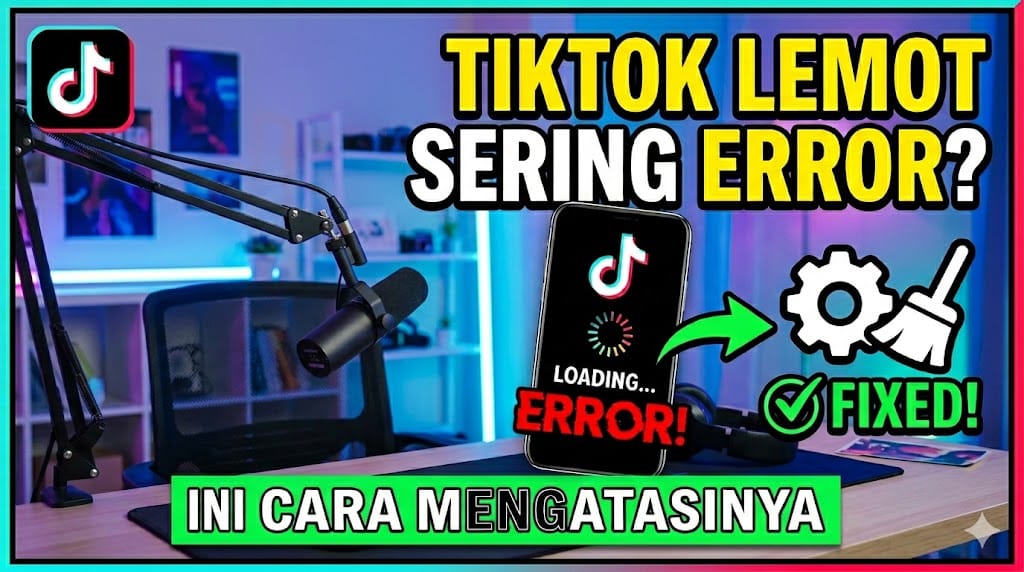 TikTok Lemot atau Sering Error Ini Cara Mengatasinya