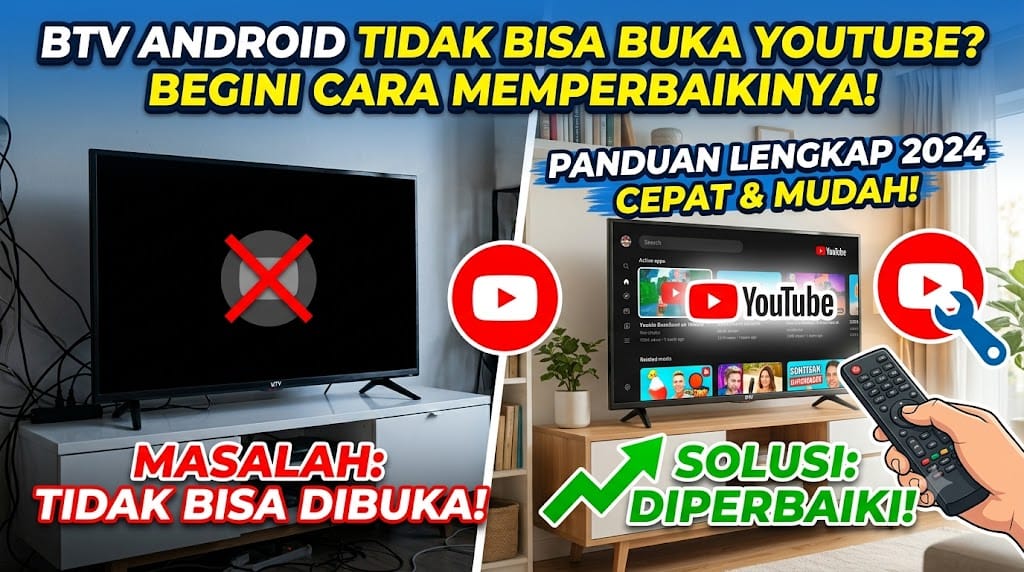 bTV Android Tidak Bisa Buka YouTube