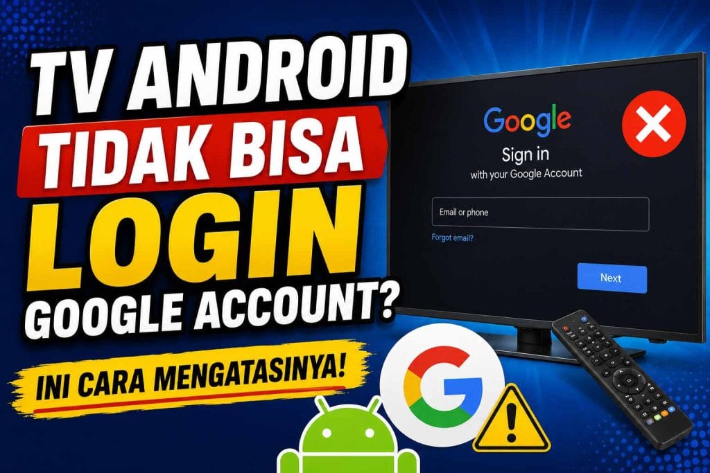 TV Android Tidak Bisa Login Google Account? Ini Cara Mengatasinya